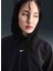 FV8076-010 W Nk One Tf Po Hoodıe Po Siyah Kadın Kapüşon Normal Düz Sweatshirt 2