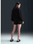 FV8076-010 W Nk One Tf Po Hoodıe Po Siyah Kadın Kapüşon Normal Düz Sweatshirt 5