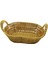 Oval Plastik Hasır Ekmek - Çok Amaçlı Sepet Kulplu - Metal Iskelet TABAN:14X21- AĞIZ:19X27CM D:7.5cm (5047) 1