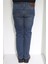 Fistan Store Erkek Mavi Normal Bel Normal Kesim Boru Paça Jean Pantolon 4