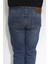 Fistan Store Erkek Mavi Normal Bel Normal Kesim Boru Paça Jean Pantolon 5