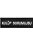 Siyah Zemin Kulüp Sorumlusu Yazılı Nakış Patch - 10X3 cm 1