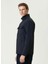 Lacivert Erkek Dik Slim Fit Düz Mont 1092059 4