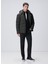 Kapüşonlu Slim Fit Kapitone Haki Erkek Mont 109375 3