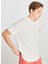 Ekru Erkek Relaxed T-Shirt LD798679923 Relaxed Fit Grafik 3