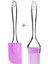 Hamur Açma Matı + Çelik Hamur Kesme Spatulası + Silikon Yumurta Fırçası ve Spatula 2'li Set 2