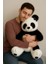 Siyah Tokalı Peluş Panda - 90 cm 3