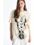 Xsıde Bisiklet Yaka Minnie Mouse Baskılı Kadın T-Shirt (S5) 1