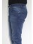 Fistan Store Erkek Koyu Mavi Normal Bel Normal Kesim Boru Paça Jean Pantolon 3