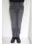 Fistan Store Erkek Gri Normal Bel Normal Kesim Boru Paça Jean Pantolon 1