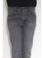Fistan Store Erkek Gri Normal Bel Normal Kesim Boru Paça Jean Pantolon 2