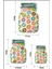 3 Boy Kavanoz Görünümlü Donutlu Kilitli Saklama Kabı, 150ML, 500ML, 620ML, Gri 3