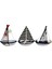 Dekoratif Marin Ahşap Yelkenli Gemi Maketi (14 cm x 10 Cm) 1
