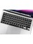 Arapça Klavye Koruyucu Macbook Air M1 13 Inç (Touchıd'li Air) A2337 A2179 Us Enter ile Uyumlu Siyah 2