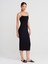 91495 Askılı Midi Elbise-Siyah 1