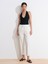 72142 Bağcıklı Jogger Pantolon-Beyaz 1