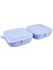 Mavi Çift Kapaklı Beslenme Kabı, Pratik ve Şık Tasarım 1