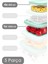 Yeşil 5'li Dikdörtgen Saklama Kabı Seti, Mikrodalga ve Buzluk Uyumlu 2