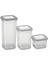 3'lü Saklama Kabı Seti Antrasit, 1700 ml + 1100 ml + 500 Ml, Gri 3