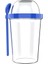 Lacivert 450 ml ve 100 ml Kaşıklı Yoğurt Kabı Seti 1