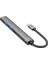 Type-C Hub, 5in1, 2 Adet Type-C, 2 Adet Usb-A Çoklayıcı, 3,5 mm Kulaklık Çıkışlı USB C Hub Adaptörü Macbook ile Uyumlu H03 2