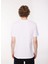 Bisiklet Yaka Desenli Beyaz Erkek T-Shirt M6681 001 Whıte 5