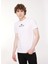 Bisiklet Yaka Düz Beyaz Erkek T-Shirt M6473 001 Whıte 2