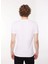 Bisiklet Yaka Düz Beyaz Erkek T-Shirt M6473 001 Whıte 5