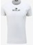 Bisiklet Yaka Düz Beyaz Erkek T-Shirt M6473 001 Whıte 6