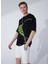 O Yaka Düz Siyah Erkek T-Shirt Parısı 1