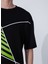 O Yaka Düz Siyah Erkek T-Shirt Parısı 5