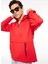 Kırmızı Düz Erkek Kapüşonlu Loose Fit Sweatshirt FS3WM-SWT258 1