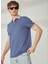Düz Indigo Erkek Polo T-Shirt Inboard Polo T-Shırt 1