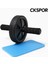 Mavi Taşınabilir Spor Tekerleği Egzersiz Aleti ve Mini Diz Mat 2