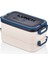 Lacivert 2 Katlı Taşınabilir Yemek Kutusu, 1800ML, Çatal Kaşıklı, Saklama ve Sefer Için Ideal 2