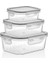 3'lü Beyaz Sızdırmaz Vakum Saklama Kabı Seti 1