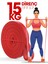 15 kg Kırmızı Direnç Bandı, Kas Güçlendirme ve Pilates Için Orta Sert, Fitness Lastiği 2