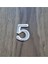 4.2 cm Metal Krom Kendinden Yapışkanlı Kapı Numarası NO54.2 cm Metal Krom Kapı Numarası 1