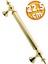 Çekme Kolu, Kulp, Çelik, Dış Kapı, Sürgülü, Altın, 22.5 cm 1