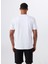 Bisiklet Yaka Baskılı Beyaz Erkek T-Shirt M5WM-TST1585 5