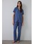 İndigo Hailee Çiçek Desenli Gömlek Yaka Kısa Kollu Pijama Takımı 1
