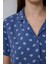 İndigo Hailee Çiçek Desenli Gömlek Yaka Kısa Kollu Pijama Takımı 3