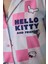 Optik Beyaz Hello Kitty Ekoseli Gömlek Yaka Kısa Kol Pijama Takımı 3