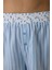 Açık Mavi Lilah Çizgili Şort Pijama Altı 3