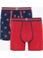 Erkek Pointed Red 3lü Çok Renkli Boxer Külot 1