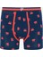 Erkek Pointed Red 3lü Çok Renkli Boxer Külot 2