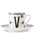 V Harfli Renkli Küçük Kahve Fincanı 80 Ml, Şık ve Sevimli Tasarım 5
