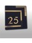 Siyah Gold Aynalı Pleksi Kapı Numarası No 8, Şık ve Parlak Tasarım 4