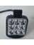 Aydınlatma & Calışma Lamba Far 9 LED 9V & 30V Kare 6cm x 6cm 1