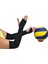 Siyah Spor Voleybol Kolluğu, Likralı, Rahat ve Şık Tasarım, Çiftli Paket 1